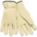 MCR Safety 3200L Full Leather Cow Grain Driver Gloves, Tan, Large, 12 Pairs