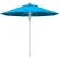 California Umbrella 9' Patio Umbrella, Newport Series, Silver Pole, Sunbrella 1A, Cyan