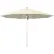 California Umbrella Venture 11' Patio Umbrella, Silver Pole, Olefin Antique Beige Fabric