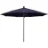 California Umbrella Venture 11' Patio Umbrella, Black Pole, Sunbrella 1A Navy Fabric