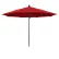 California Umbrella Venture 11' Patio Umbrella, Black Pole, Olefin Red Fabric