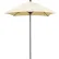 California Umbrella Venture 6' Patio Umbrella, Black Pole, Sunbrella 1A Canvas Fabric