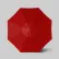 California Umbrella Venture 7.5' Patio Umbrella, Teak Simulation Pole, Olefin Red