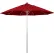 California Umbrella 9' Patio Umbrella, Venture Series, Silver Pole, Olefin Red