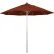 California Umbrella 9' Patio Umbrella, Venture Series, Silver Pole, Olefin Terracotta
