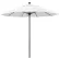 California Umbrella 9' Patio Umbrella, Venture Series, Bronze Pole, Olefin White