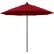 California Umbrella Venture 9' Patio Umbrella, Black Pole, Olefin Red Fabric