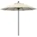 California Umbrella Venture 9' Patio Umbrella, Black Pole, Olefin Antique Beige Fabric