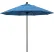 California Umbrella Venture 9' Patio Umbrella, Black Pole, Olefin Frost Blue Fabric
