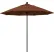 California Umbrella Venture 9' Patio Umbrella, Black Pole, Olefin Teak Fabric