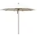 California Umbrella Madera 11' Patio Umbrella, Woodgrain Pole, Sunbrella 1A Natural Fabric