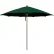 California Umbrella Madera 11' Patio Umbrella, Woodgrain Pole, Sunbrella 1A Forest Green Fabric