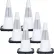 Mr. Chain® Reflective Traffic Cone, 18"H, White, Pack of 6