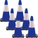 Mr. Chain® Reflective Traffic Cone, 18"H, Traffic Blue, Pack of 6