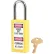 Master Lock® Thermoplastic Zenex™ 411KAYLW Safety Padlock, 1-1/2"W x 1-1/2"H Shackle, Ylw