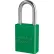 Master Lock® S1106 Aluminum Safety Padlock, 1-1/2"W, 1-1/2"Tall Shackle, Keyed Alike, Green
