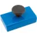 Master Magnetics Ceramic Rectangular Base Magnets HMKS-A with Knob 20 Lbs. Pull Blue Powder Coat