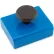 Master Magnetics Ceramic Rectangular Base Magnets HMKS-C with Knob 38 Lbs. Pull Blue Powder Coat