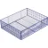 Marlin Steel Plain Steel Display Basket Blue 14"L x 11"W x 3-1/2"H, Qty 5+