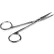 Medline Single Use Floor Grade Iris Scissors, Straight, Non-Sterile, 4-1/2"L, Stainless Steel, 12 Pk