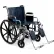 Medline Extra Wide Excel Wheelchair w/ Removable Desk Arms & Elevating Footrests, 22"W Seat