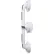 Medline Suction Cup Pivot Grab Bar, 19"L, White, 3 Pack