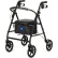 Medline Basic Rollator w/ 8" Casters, Black