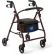 Medline Basic Steel Rollator w/ 6" Casters, Burgundy
