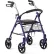 Medline Knockdown Steel Rollator w/ 8" Casters, Blue