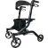 Medline European Style Aluminum Rollator, Navy Blue