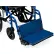 Medline Wheelchair Footrest w/ 1" Block, 18"L, Blue
