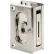 Prime-Line N 7367 Pocket Door Privacy Lock with Pull, 3-3/4-Inch, Satin Nickel