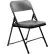 NPS® Premium Lightweight Plastic Folding Chair - 800 Series - Charcoal Slate - Pack of 4