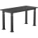 NPS® Aero-Lift Adj. Height Science Lab Table, Chemical Resistant Top, 54"L x 24"W x 42"H, Black