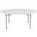 National Public Seating® 71" Round Folding Plastic Table, Gray