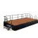 NPS® 8' x 12' Stage Package, 24" Height, Hardboard Floor, Box Pleat Black Skirting