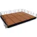 NPS® 16'x20' Stage Package, 16" Height, Hardboard Floor, Black Shirred Pleat Skirting