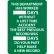 Write-On Scoreboard, This Department Has Worked Days Without A Lost Time Accident, 28 X 20, Wht/Grn