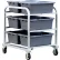 New Age Industrial Heavy Duty Aluminum Lug Dolly/Bin Cart, 350 lb. Cap., 33"L x 29-1/2"W x 37-7/8"H