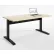 RightAngle™ Bonita Electric Height Adjustable Desk 30"x60", Hardrock Maple w/Black Base