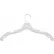 1300WW Bridal Hanger-Jumbo Heavy Weight, 17"L, Plastic-WH, Pkg Qty 100