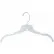 15500 Top Hanger-Heavy Weight, 17"L, Plastic-WH, Pkg Qty 100