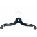 2414 Dress Hanger-Super Heavy Weight, 14"L, Plastic-BK, Pkg Qty 100