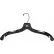 2505RBH Dress Hanger W/Molded Shoulders & Black Hook-Middle Heavy Weight, 17"L, Plastic-BK