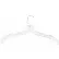 500WW Dress Hanger-Heavy Weight W/Washer, 17"L, Plastic-CL, Pkg Qty 100