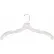 505R Dress Hanger-Middle Heavy Weight, 17"L, Plastic-CL, Pkg Qty 100
