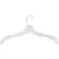 507 Dress Hanger-Medium Weight, 17"L, Plastic-CL, Pkg Qty 100