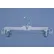600RC Skirt/Slack Hanger-Heavy Weight, 14"L x 1/2"W, Plastic-CL, Pkg Qty 100
