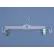 602RC Skirt/Slack Hanger-Jumbo Weight W/Metal Clips, 14"L, Plastic-CL, Pkg Qty 100
