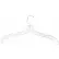 900 Dress Hanger-Middle Heavy Weight, 19"L, Plastic-CL, Pkg Qty 100